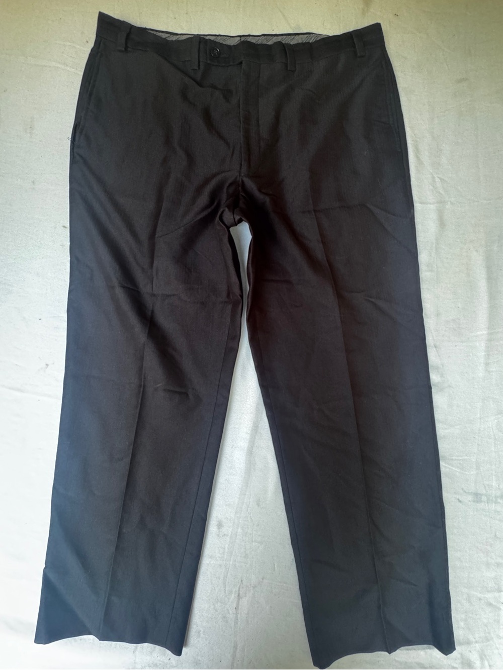 Calvin Klein Office wear  men flat front 4 pockets Black 38W 32L